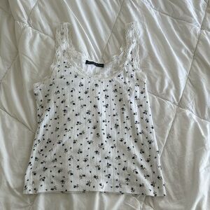 Brandy Melville floral tank top
